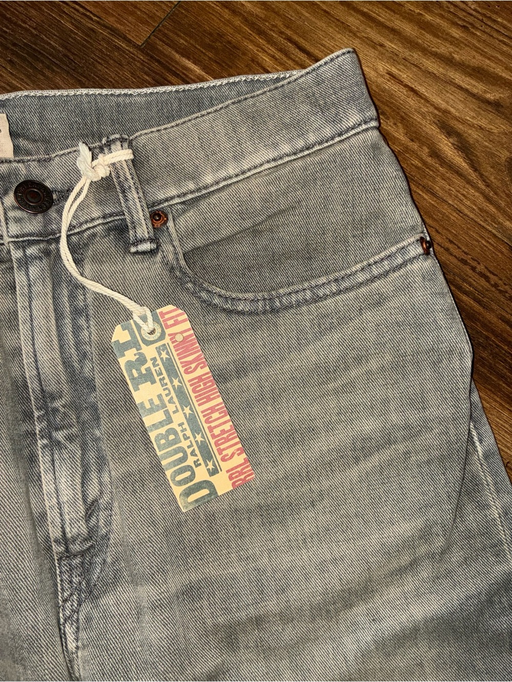 RRL Gray High Skinny Strech Fit - Picture 3 of 16